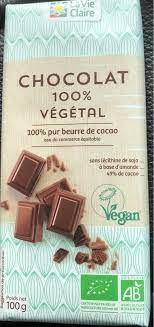 Milk Chocolate Bar 100 % Vegetable