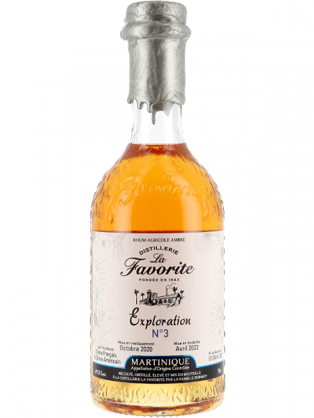 La favorite, rhum agricole martinique, ambre, cuvee exploration n°3, 47,8%, 70cl