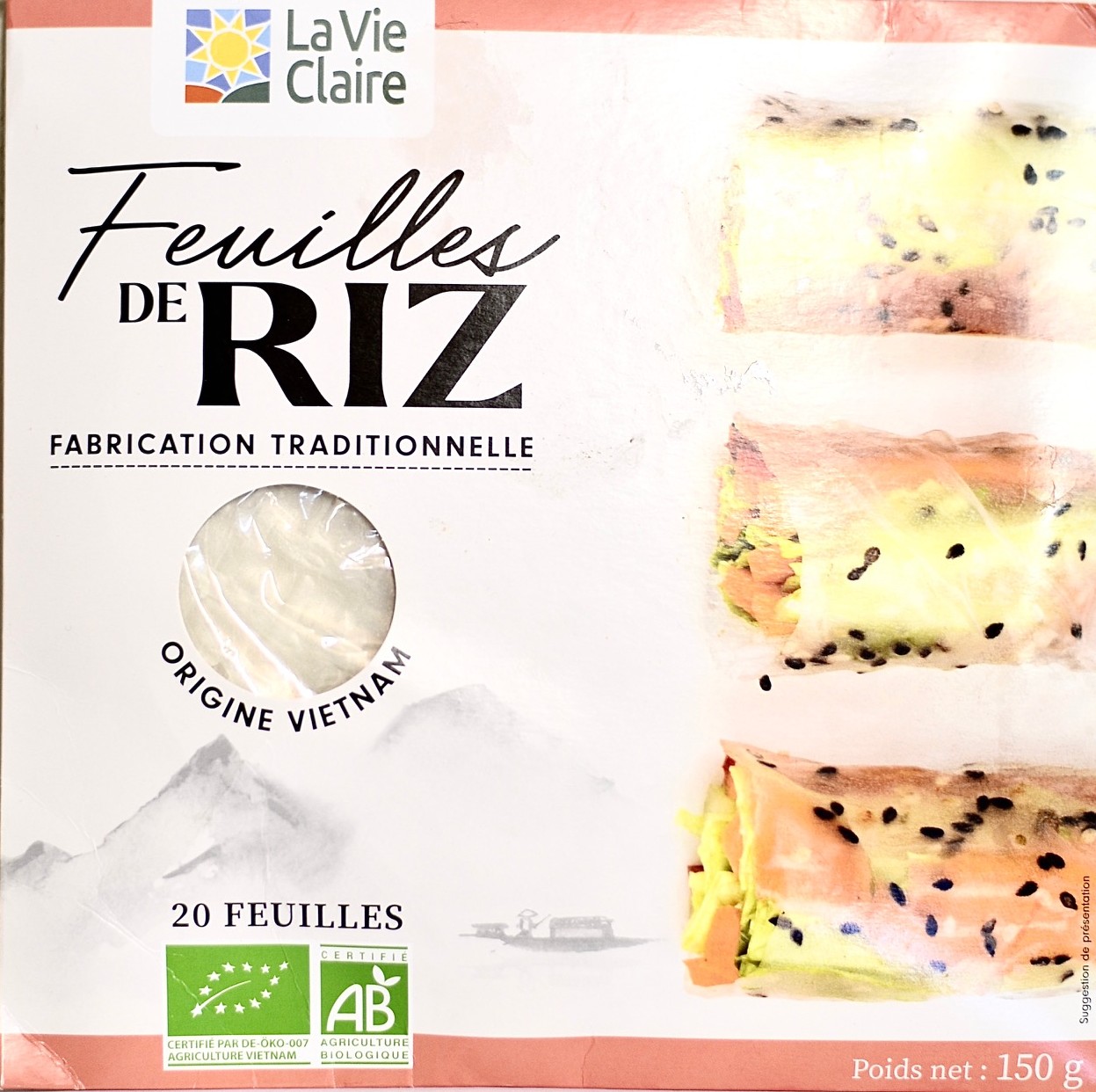 FEUILLE DE RIZ VIET 150G