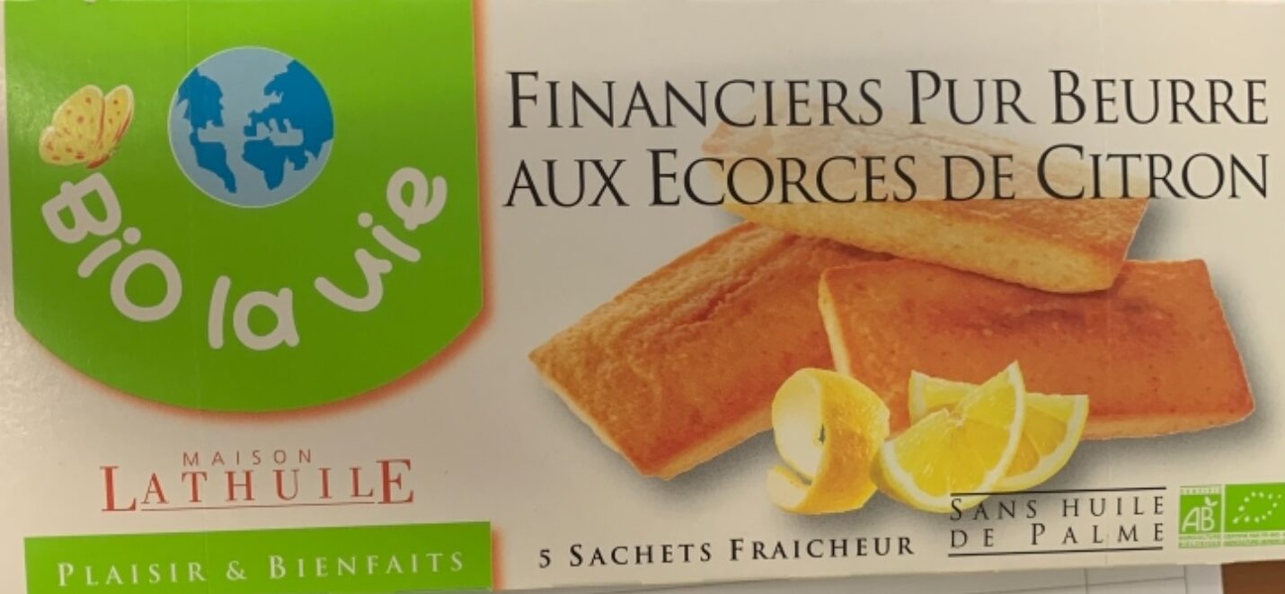 FINANCIERS AUX ECORCES DE CITRON BIO