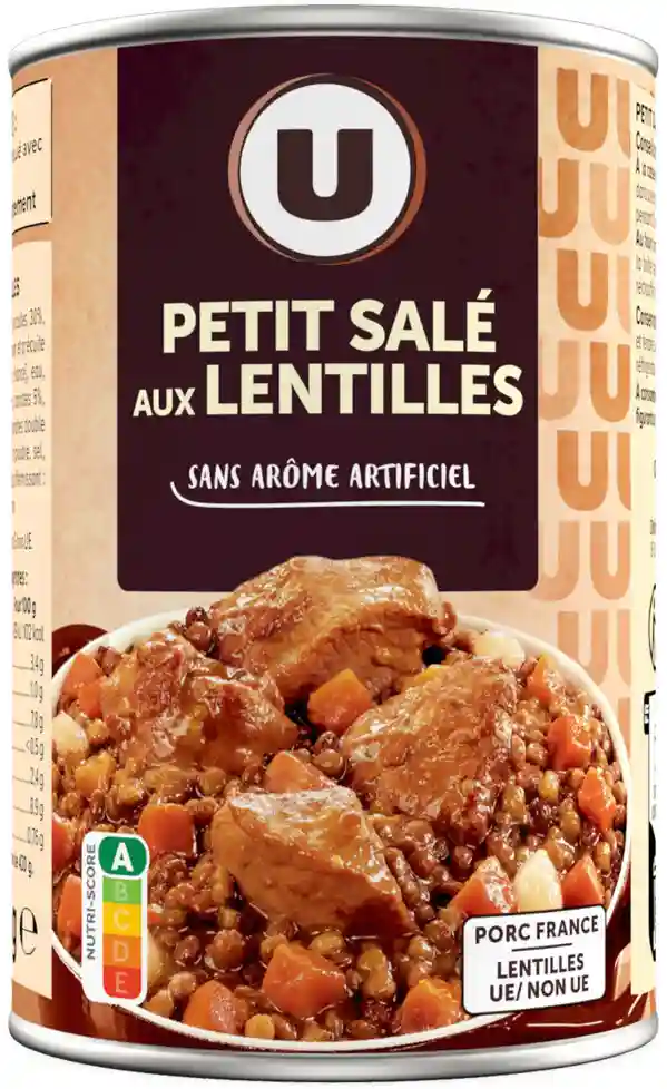 Petit salé aux lentilles U