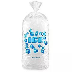 Large bag of ice cubes