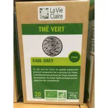 Earl Grey green tea 20 teabags - La Vie Claire