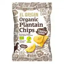 Organic plantain chips truffle flavour 80 g - El Origen