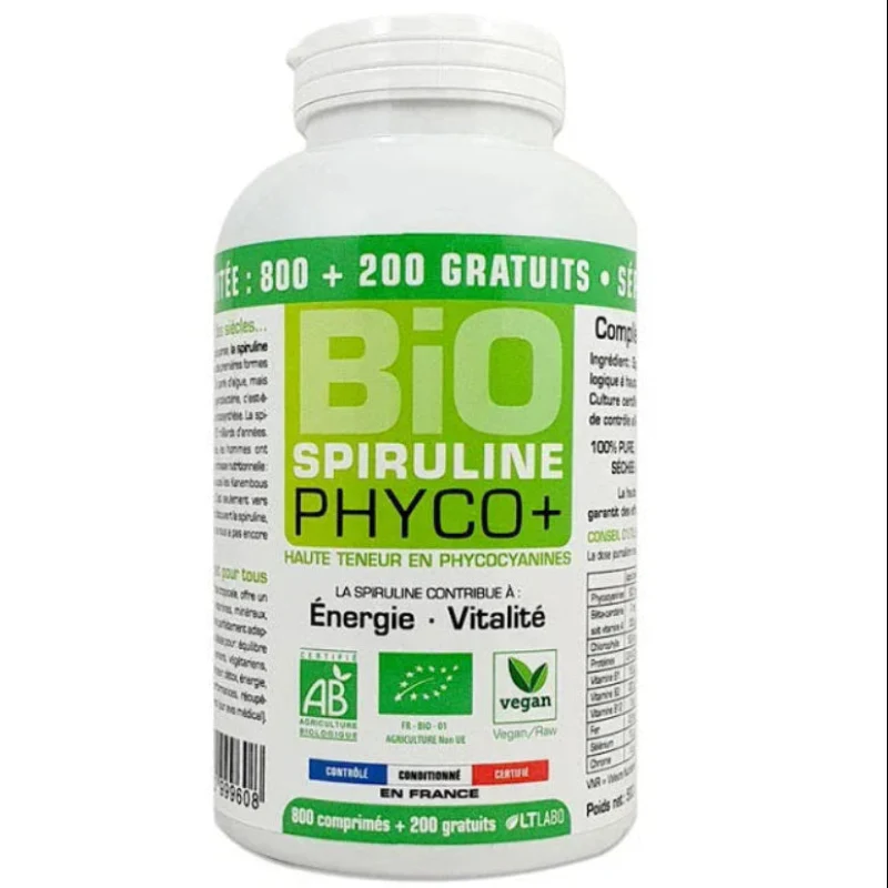 Spiruline Phyco+ 180 unités - énergie/vitalité - LT Labo