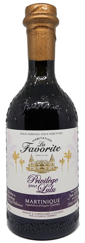 La favorite, rhum agricole martinique, privilege pour lulu #2, 45%, 70cl