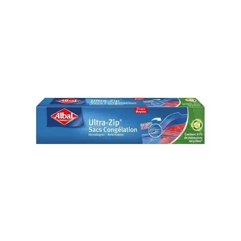Albal zip lock freezer bags