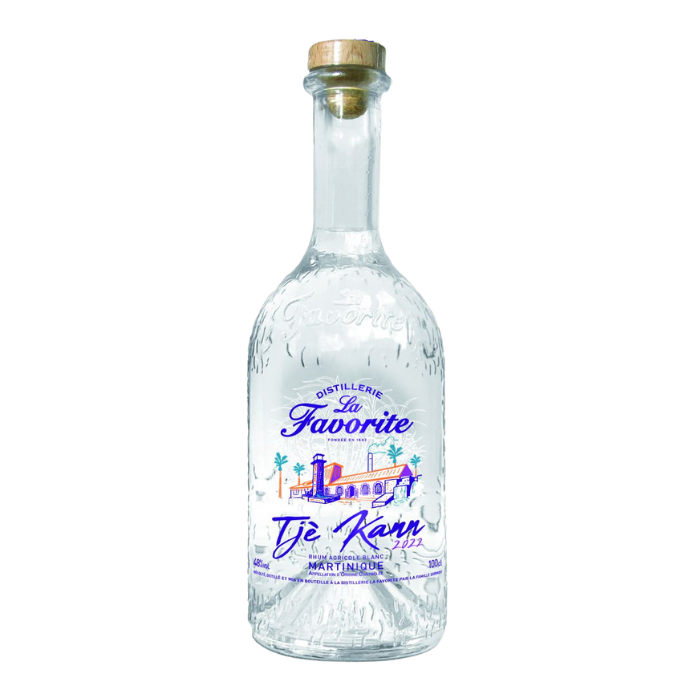 La favorite, rhum agricole martinique, blanc, tjé kann, 100cl